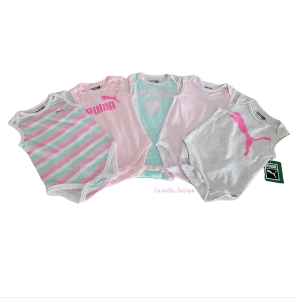 Puma 5-pack, baby's girl Bodysuits - Picture 1 of 3